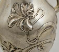 Ezüst (Ag.) szecessziós karafa pár (2 db), jelzett, mesterjeggyel, monogrammal, m:36 cm (2×), nettó:...