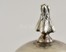 Ezüst (Ag.) szecessziós karafa pár (2 db), jelzett, mesterjeggyel, monogrammal, m:36 cm (2×), nettó:...