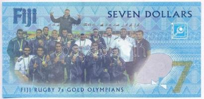 Fidzsi-szigetek 2016. 7$ "7. rögbi olimpiai aranyérem" T:III
Fiji Islands 2016. 7 Dollars...