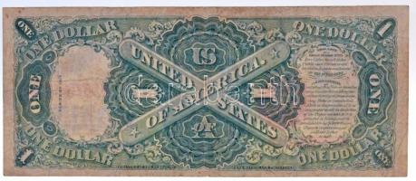 Amerikai Egyesült Államok 1919-1921 (1917). 1$ piros pecséttel, "William S. Elliott - John Burk...