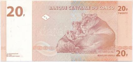 Kongó 1997 (1998). 20Fr T:I-
Congo 1997 (1988). 20 Francs C:AU
Krause 88