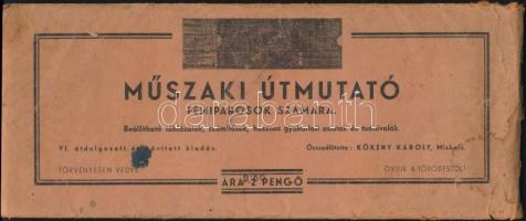 cca 1910 Műszaki Útmutató fémiparosok számára, összeállította: Kökény Károly, Miskolc, papír borítékban