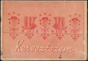 1943 Keresztszem, kézimunka füzet, 20 p.