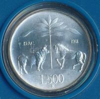 Olaszország 1981R 500L Ag "Vergilius halálának évfordulója" T:1
Italy 1981R 500 Lire Ag &...