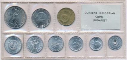 1980. 2f-10Ft (9xklf) érmés forgalmi sor fóliatokban T:1 Adamo FO13