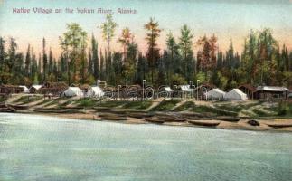 Alaska - 4 db régi városképes lap / 4 pre-1945 town-view postcards