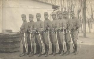 4 db régi osztrák-magyar katonai fotólap / 4 pre-1945 Austro-Hungarian K.u.K. military photo postcar...