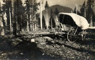 4 db régi osztrák-magyar katonai fotólap / 4 pre-1945 Austro-Hungarian K.u.K. military photo postcar...