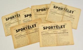 1914 Temesvár, a Sportélet 1. évfolyamának 6 lapszáma, közte sérültek is