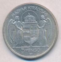 1930. 5P Ag "Horthy jobbra" T:2,2- 
Adamo P8