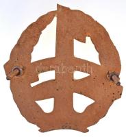 ~1970-1980. "1 millió 750 ezer kilométer balesetmentesen" zománcozott fém autójelvény (75x...