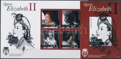 II. Erzsébet királynő kisív + blokk, Queen Elizabeth II. mini sheet + block