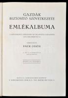 Gazdák Biztosító Szövetkezetének emlékalbuma. A szövetkezeti székházépület felavatása alkalmára. (19...