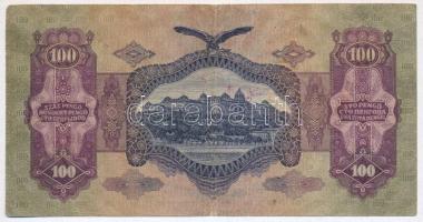 1930. 100P hamis "IGAZAK VÉDELME BŰNÖSÖK BÜNTETÉSE HITÜNK EREJÉVEL" felülbélyegzéssel (fak...