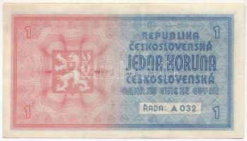 Német Harmadik Birodalom / Cseh-Morva Protektorátus 1939. 1K csehszlovák bankjegy felülbélyegezve T:...