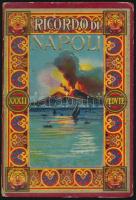 cca 1900 Nápoly, képes leporelló, 28 db képpel, 17x11,5 cm / Ricordo di Napoli leporello, 17x11,5 cm