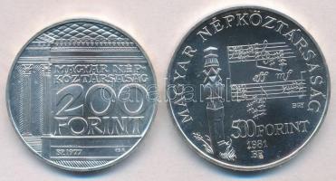 1977. 200Ft Ag "Nemzeti Múzeum" + 1981. 500Ft Ag "Bartók Béla" T:BU
Adamo EM55,...