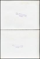 Vattay Elemér (1931-2012): Dénes Miklós (?-?) fafaragó munkái, 3 db fotó, hátuljukon pecséttel jelze...