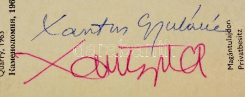 Xantus Gyula, Keresztury Desző aláírásai üdvözlő és emléklapon