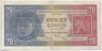 Csehszlovákia 1926. 20K T:III-
Czechoslovakia 1926. 20 Korun C:VG
Krause 21