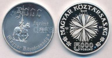 2005. 5000Ft Ag "Diósgyőri vár" + 2006. 5000Ft Ag "Bartók Béla" T:BU,PP
Adamo E...