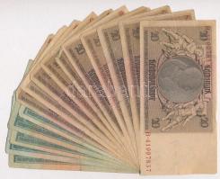 Németország / Weimair Köztársaság 1929. 10M (5x) + 20M (10x) T:III,III-
Germany / Weimar Republic 1...