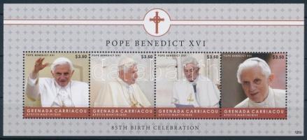 XVI Benedek pápa 85. születésnapja kisív, Pope Benedict XVI mini sheet