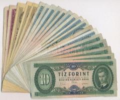 21db-os vegyes magyar forint bankjegy tétel T:III,III-