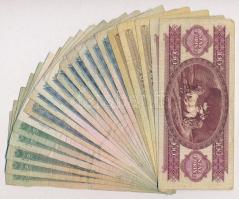 21db-os vegyes magyar forint bankjegy tétel T:III,III-