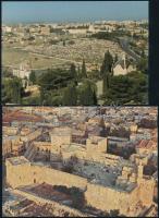 60 db modern izraeli városképes lap, közte 1 Tel-Aviv képeslapfüzet / 60 modern israeli town-view postcards, among them 1 postcard booklet of Tel-Aviv