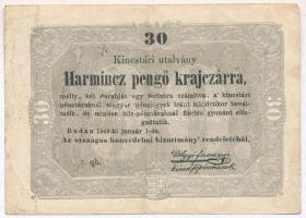 1849. 30kr Kossuth bankó T:III