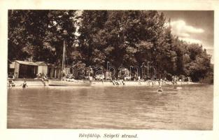 Balaton - 17 db régi városképes lap