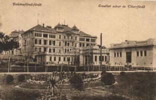 Balaton - 17 db régi városképes lap