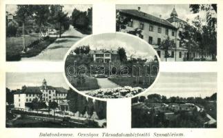 Balaton - 8 db régi városképes lap: éttermek, üdülők, villák