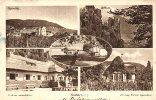 Balaton - 8 db régi városképes lap: éttermek, üdülők, villák