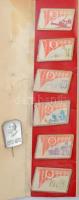 Szovjetunió 7db-os vegyes műanyag jelvény tétel, a legtöbb hologramos/képváltoztató T:2 Soviet Union 7pcs of various plastic badges, mainly holographic C:XF
