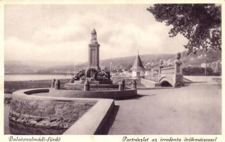 Balaton - 16 db régi városképes lap