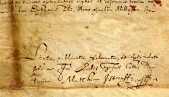 1670 Torna, a vármegyei törvényszék tartalmilag átírja és megerősíti I. Lipót 1669. évi, Egri Pál ré...