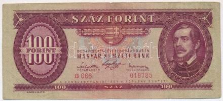 1947. 100Ft T:III Hungary 1947. 100 Forint C:F  Adamo F27