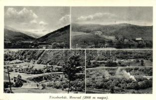 6 db régi magyar és történelmi magyar városképes lap: Tiszaborkút, Tapolca, Sátoraljaújhely, Sopron,...