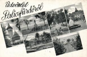 4 db modern városképes lap: víztornyok / 4 modern town-view postcards: water towers