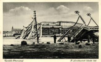 6 db régi városképes lap: vasútállomás, sikló, híd, orgona / 6 pre-1945 town-view postcards: railway...