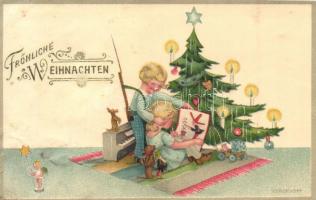 9 db régi újévi üdvözlőlap, közte litho / 9 pre-1945 New Year greeting cards, among them lithos