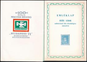14 db vegyes modern lap, közte egyiptomi képeslapok, magyar emléklapok alkalmi bélyegekkel és bélyeg...