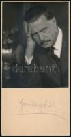 cca 1930-1940 Angelo (1894-1974): Somlay Artúr (1883-1951) színész portréja, aláírt, kartonra ragasztott, eredetileg a fotóművész által szignózott fotó, Angelo munkatársának hagyatékából, 14,5x11,5 cm