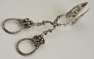 Ezüst tortacsipesz galambpár díszítéssel / Silver cake holder with pigeon ornaments 62,2 g