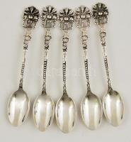 5 db ezüst teáskanál / Silver tea spoons 51 g