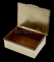 Ezüst díszdoboz fa betéttel br 120 g / Silver box with wood inner part 120 g