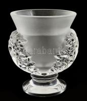 Lalique vázácska, jelzett, hibátlan 12 cm