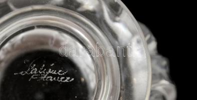 Lalique vázácska, jelzett, hibátlan 12 cm
